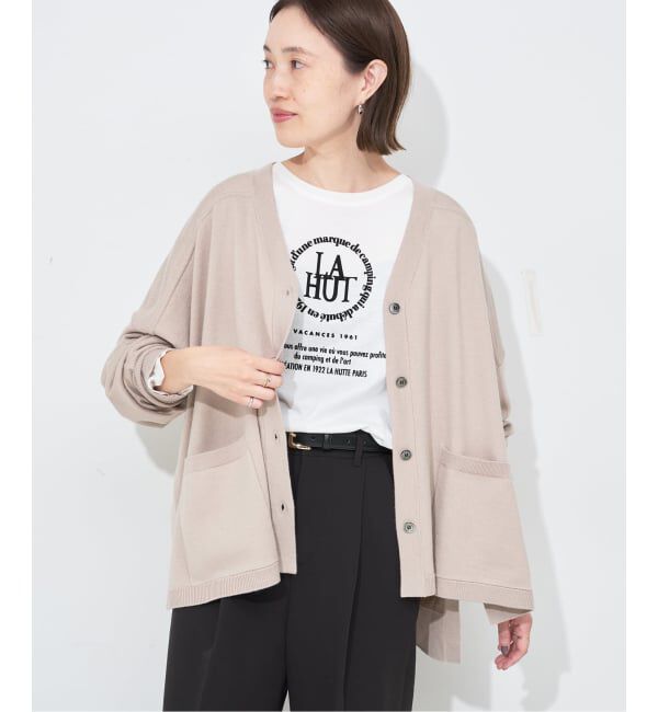 SLOBE IENA「《追加》ウォッシャブルワイドシルエットカーディガン」|カーディガン|