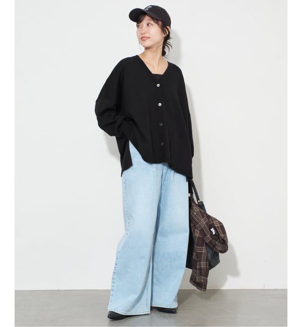 SLOBE IENA「《追加》ウォッシャブルワイドシルエットカーディガン」|カーディガン|