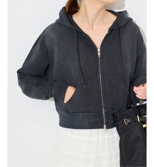 SLOBE IENA「SCREEN STARS/スクリーンスターズ SLOBE別注 ジップパーカー」|パーカー|ブラック