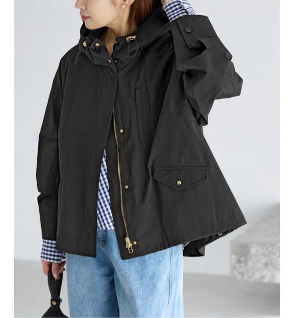 IENA「《予約》撥水フーディーブルゾン」|ブルゾン・スタジャン|