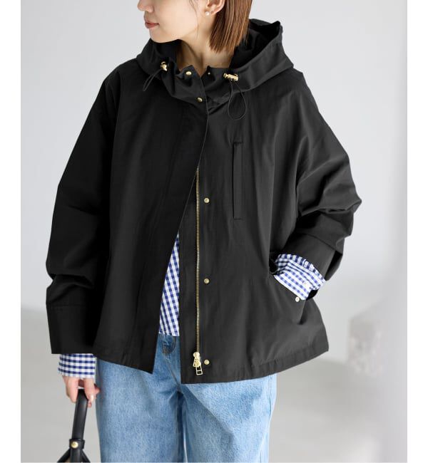 IENA「《予約》撥水フーディーブルゾン」|ブルゾン・スタジャン|