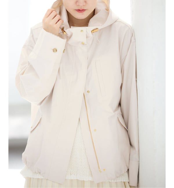 IENA「《予約》撥水フーディーブルゾン」|ブルゾン・スタジャン|