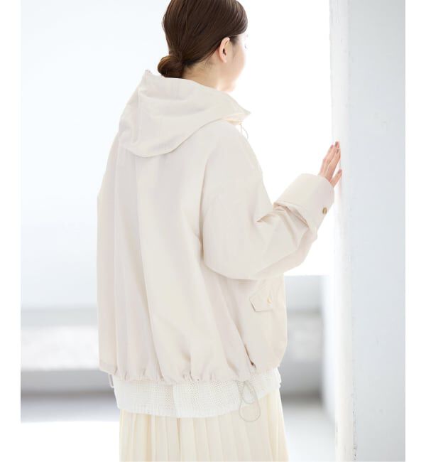 IENA「《予約》撥水フーディーブルゾン」|ブルゾン・スタジャン|