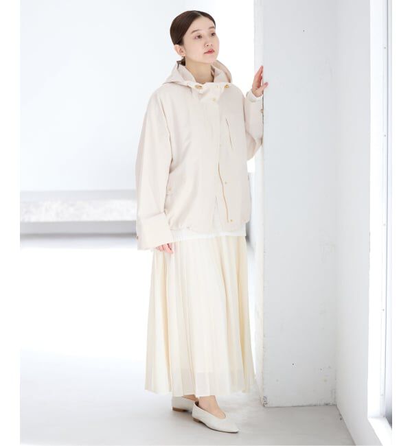 IENA「《予約》撥水フーディーブルゾン」|ブルゾン・スタジャン|