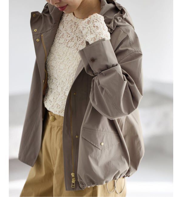 IENA「《予約》撥水フーディーブルゾン」|ブルゾン・スタジャン|