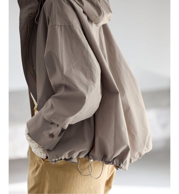 IENA「《予約》撥水フーディーブルゾン」|ブルゾン・スタジャン|