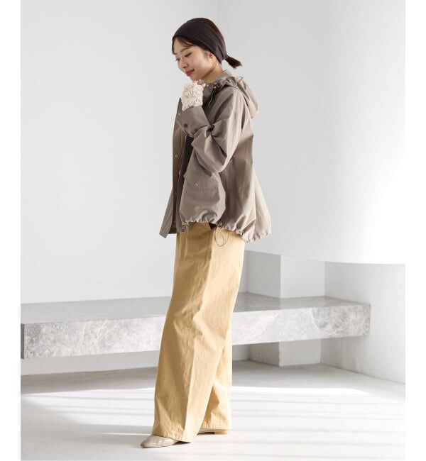 IENA「《予約》撥水フーディーブルゾン」|ブルゾン・スタジャン|