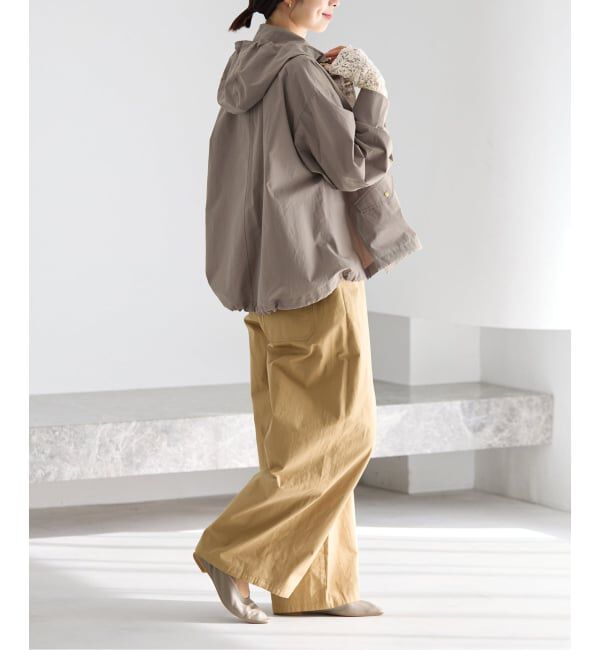 IENA「《予約》撥水フーディーブルゾン」|ブルゾン・スタジャン|