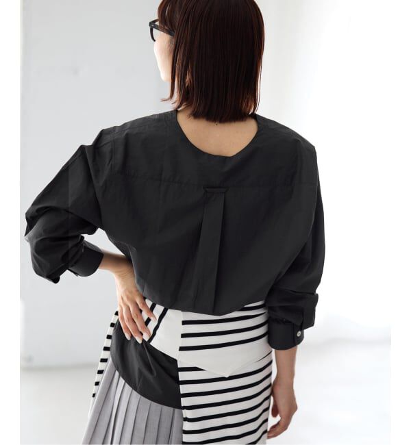 IENA「《予約》MA/RE/マレ カシュクールSHIRTS シャツ LIGHT COTTON 104 GR」|シャツ・ブラウス|