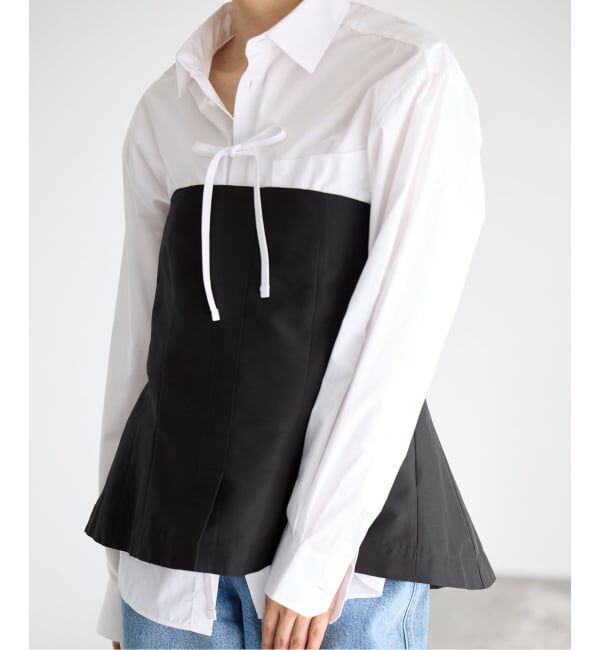 IENA「《予約》MA/RE/マレ ビスチェ STIFF SILK POLYFAILL」|シャツ・ブラウス|