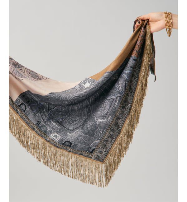 VERMEIL par iena「《予約》PIERRE LOUIS MASCIA ピエール ルイマーシャ Triangular Shawl 517567/101」|バンダナ・スカーフ|