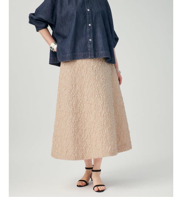 VERMEIL par iena「《予約》SAQUI サキ Matelasse Frared スカート 26SS20」|スカート|