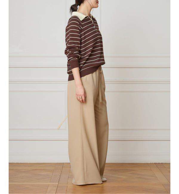 IENA LA BOUCLE「《追加2予約》IENA LA BOUCLE ポリエステルトロイージーパンツ」|その他|