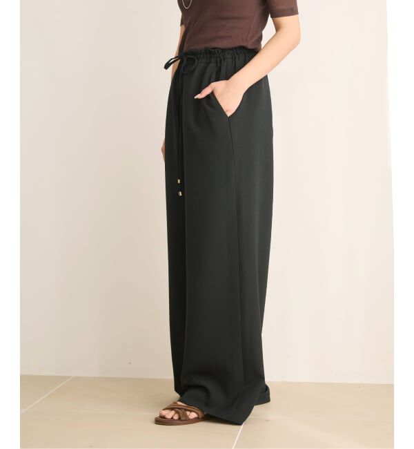 IENA LA BOUCLE「《追加2予約》IENA LA BOUCLE ポリエステルトロイージーパンツ」|その他|