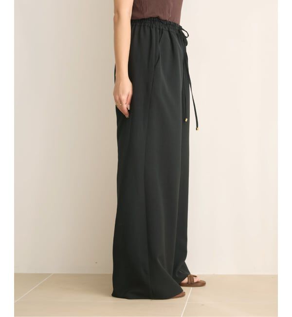 IENA LA BOUCLE「《追加2予約》IENA LA BOUCLE ポリエステルトロイージーパンツ」|その他|