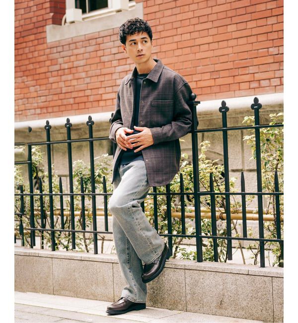 EDIFICE「コットン ツイード リングドット シャツ」|シャツ・ブラウス|