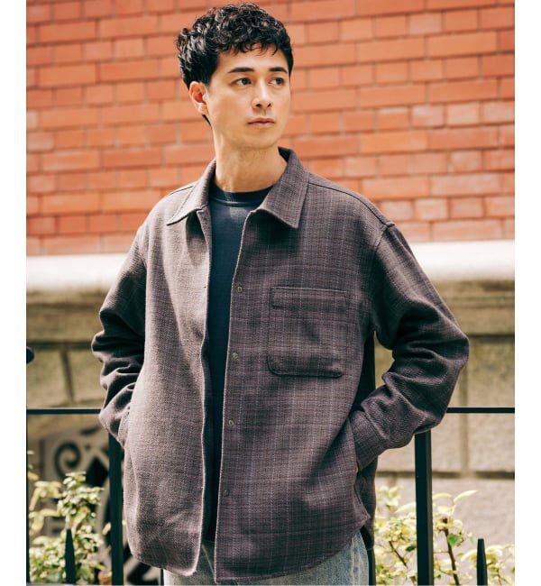 EDIFICE「コットン ツイード リングドット シャツ」|シャツ・ブラウス|