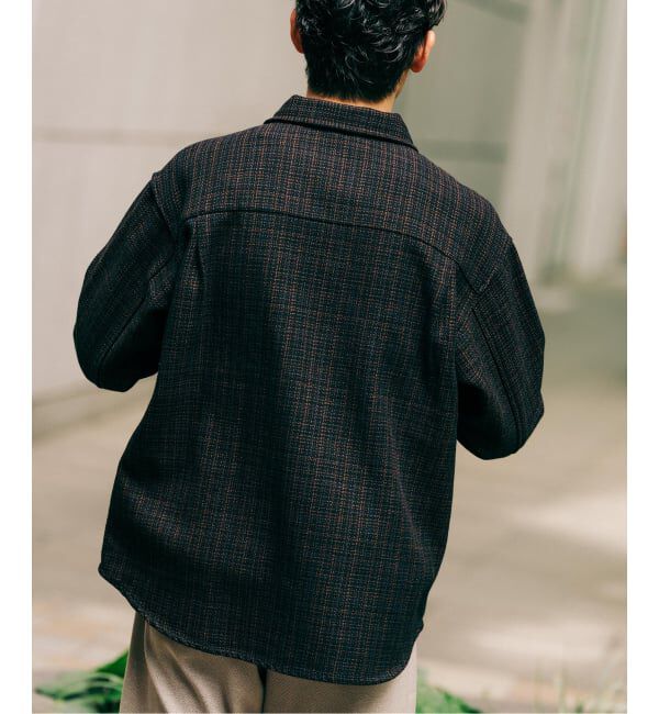 EDIFICE「コットン ツイード リングドット シャツ」|シャツ・ブラウス|