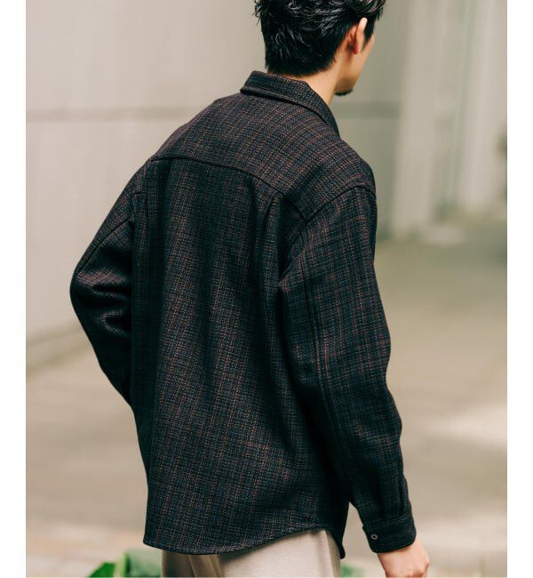 EDIFICE「コットン ツイード リングドット シャツ」|シャツ・ブラウス|