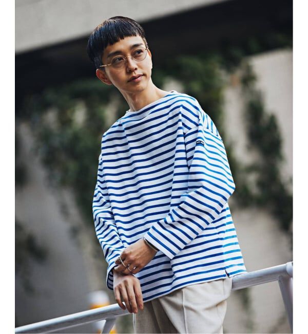 EDIFICE「《予約》SAINT JAMES(セントジェームス)  OUESSANT ルーズ (ボーダー)」|Tシャツ・カットソー|