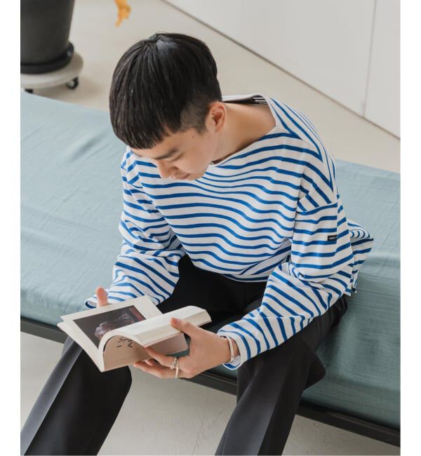 EDIFICE「《予約》SAINT JAMES(セントジェームス)  OUESSANT ルーズ (ボーダー)」|Tシャツ・カットソー|