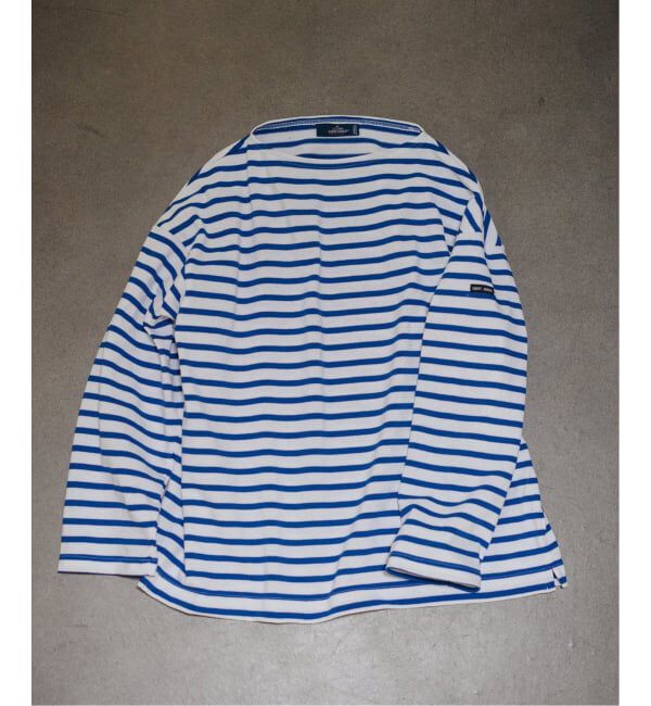 EDIFICE「《予約》SAINT JAMES(セントジェームス)  OUESSANT ルーズ (ボーダー)」|Tシャツ・カットソー|ホワイト