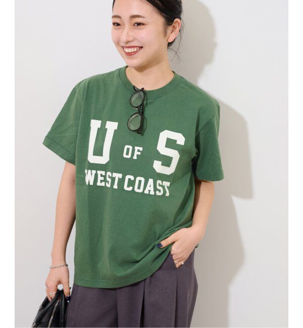 JOURNAL STANDARD relume「《追加》別注【GULFCOAST SPORTSWEAR】ロゴTシャツ」|Tシャツ・カットソー|グリーン