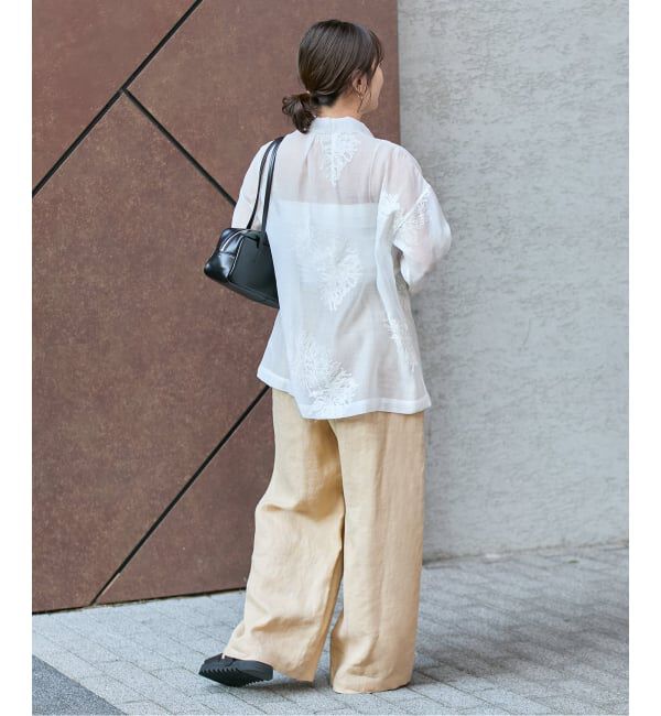 JOURNAL STANDARD「《追加予約》シアーレースビッグシャツ」|シャツ・ブラウス|