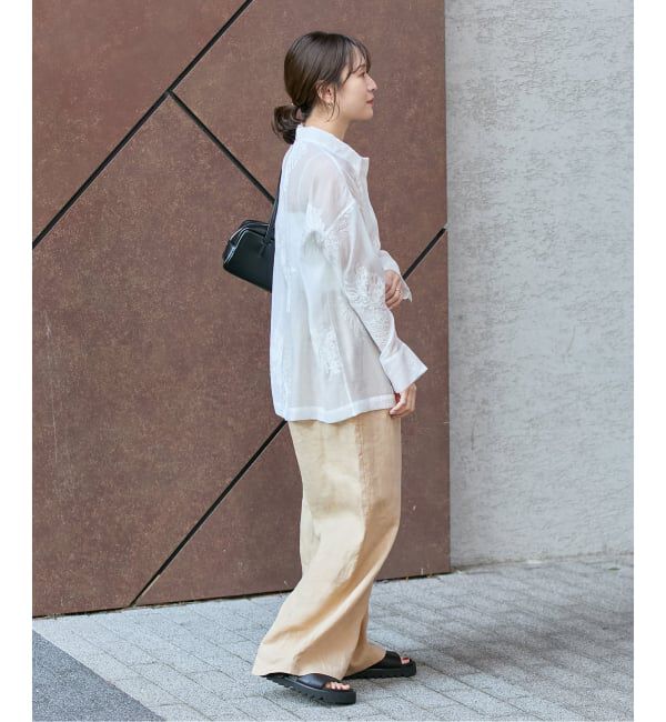 JOURNAL STANDARD「《追加予約》シアーレースビッグシャツ」|シャツ・ブラウス|
