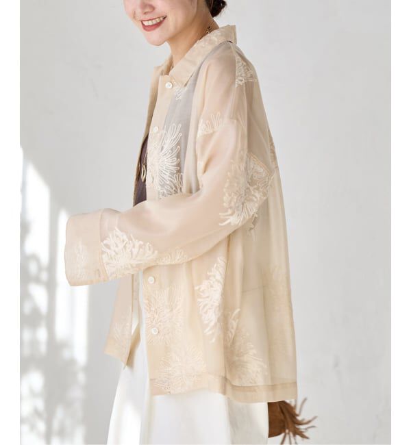 JOURNAL STANDARD「《追加予約》シアーレースビッグシャツ」|シャツ・ブラウス|