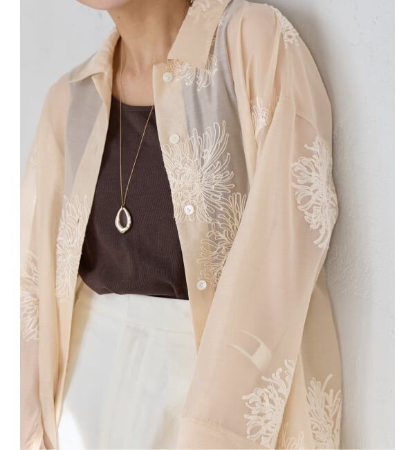 JOURNAL STANDARD「《追加予約》シアーレースビッグシャツ」|シャツ・ブラウス|