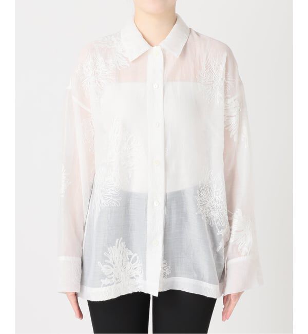 JOURNAL STANDARD「《追加予約》シアーレースビッグシャツ」|シャツ・ブラウス|