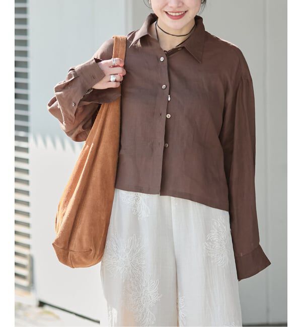 JOURNAL STANDARD「《予約》ゼフィールクロップドシャツ」|シャツ・ブラウス|