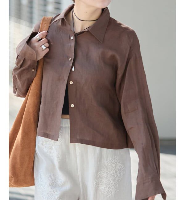 JOURNAL STANDARD「《予約》ゼフィールクロップドシャツ」|シャツ・ブラウス|