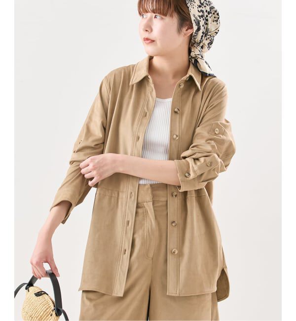 journal standard L'essage「《予約》【URBAN CODE/アーバンコード】 Faux Suede SH：シャツ」|シャツ・ブラウス|