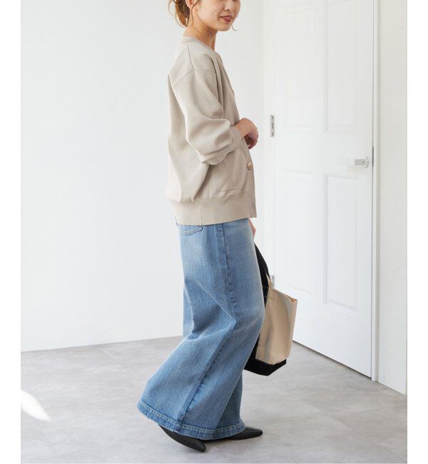 Spick and Span「《WEB限定 / 追加2》ウォッシャブクルーネックカーディガン」|カーディガン|