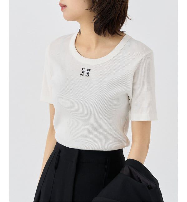 HARDY NOIR「《追加3》細リブTシャツ」|Tシャツ・カットソー|ホワイト