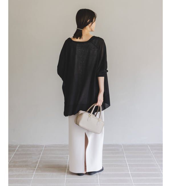 NOBLE「《WEB限定追加》【洗える】18Gシアー オーバーサイズカーディガン2」|カーディガン|