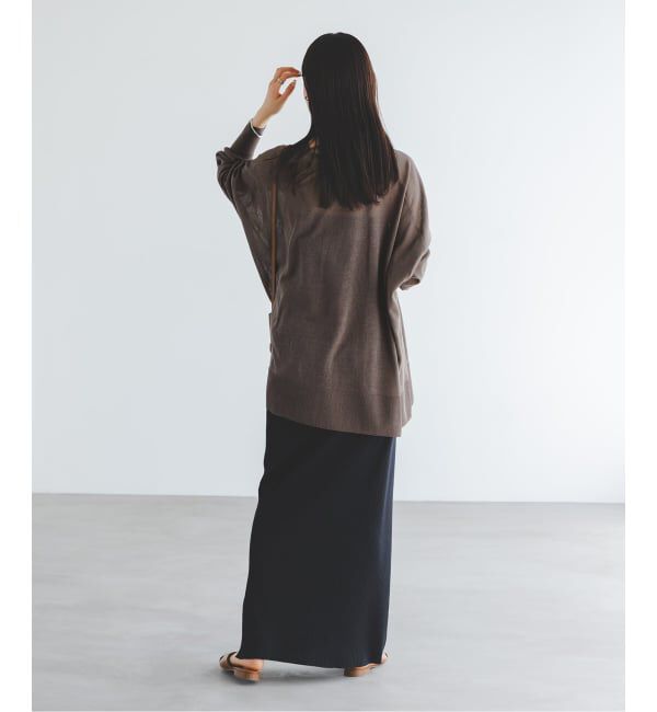 NOBLE「《WEB限定追加》【洗える】18Gシアー オーバーサイズカーディガン2」|カーディガン|