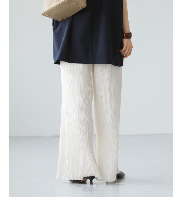 NOBLE「ファジーシフォンランダムプリーツパンツ」|その他|