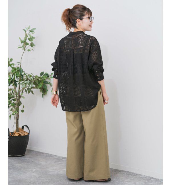 Spick and Span「《追加3》PEレースシャツ」|シャツ・ブラウス|