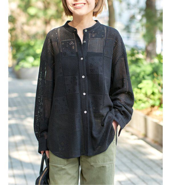 Spick and Span「《追加3》PEレースシャツ」|シャツ・ブラウス|