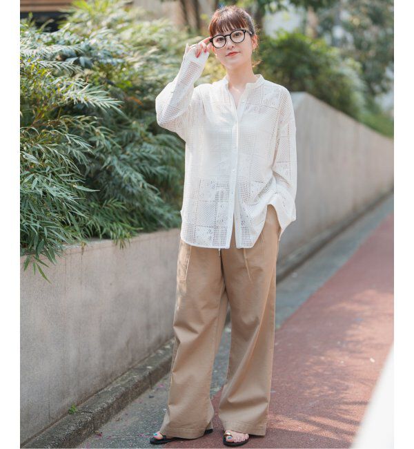 Spick and Span「《追加3》PEレースシャツ」|シャツ・ブラウス|