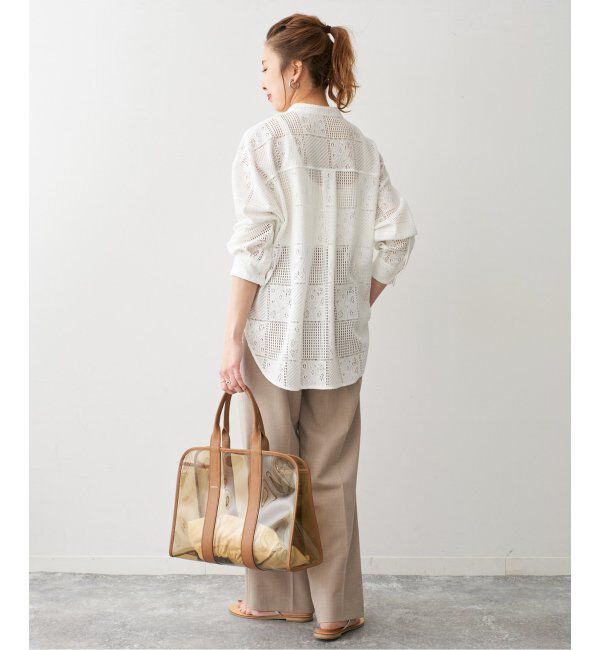 Spick and Span「《追加3》PEレースシャツ」|シャツ・ブラウス|