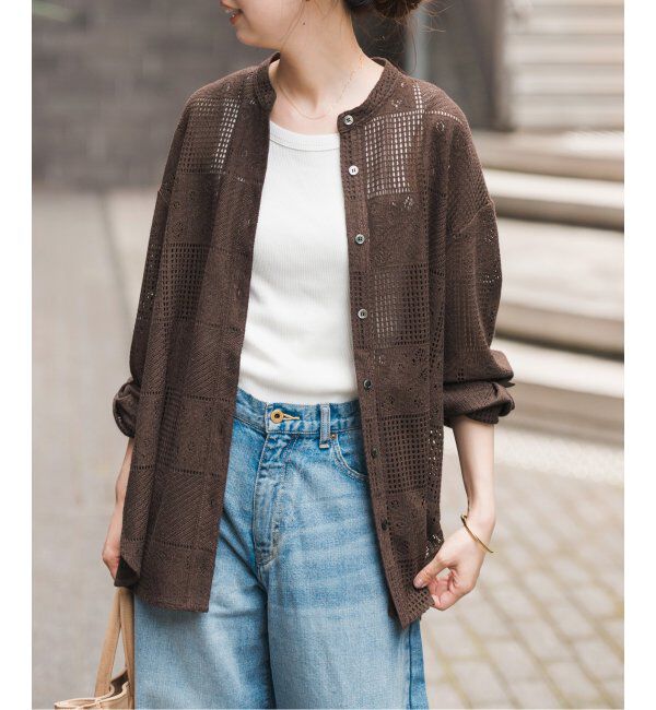 Spick and Span「《追加3》PEレースシャツ」|シャツ・ブラウス|