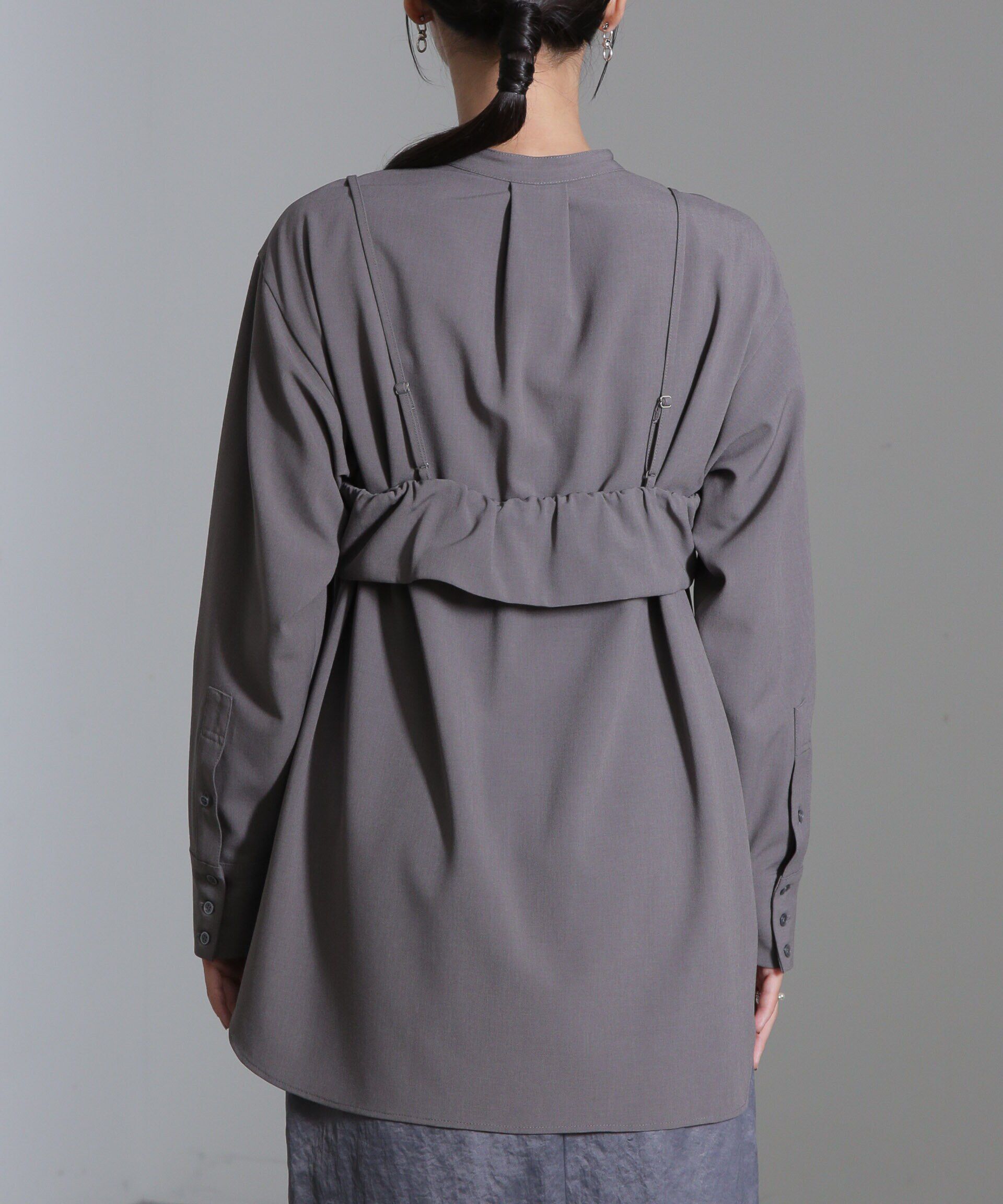 nano･universe「ショートキャミ付シャツ」|シャツ・ブラウス|