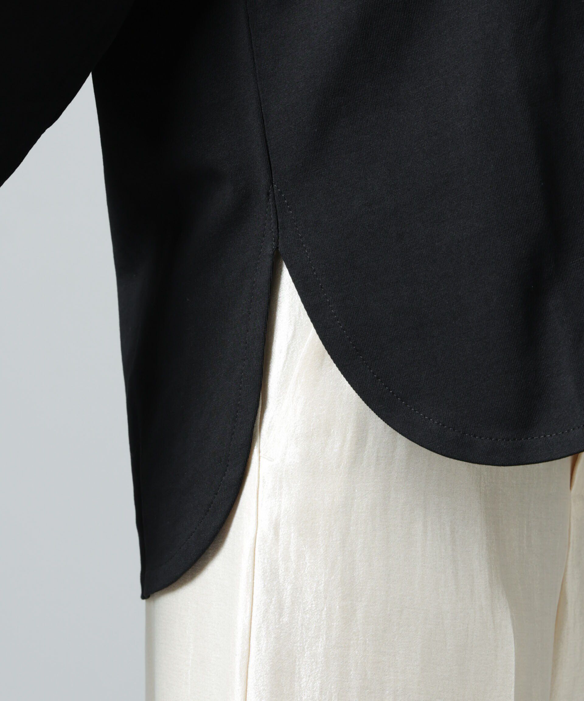 nano･universe「サイドスリットロングスリーブTシャツ」|Tシャツ・カットソー|