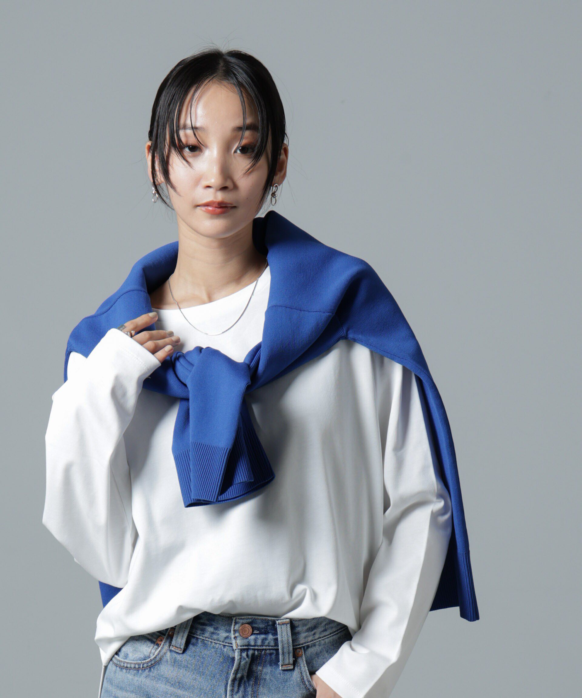 nano･universe「サイドスリットロングスリーブTシャツ」|Tシャツ・カットソー|