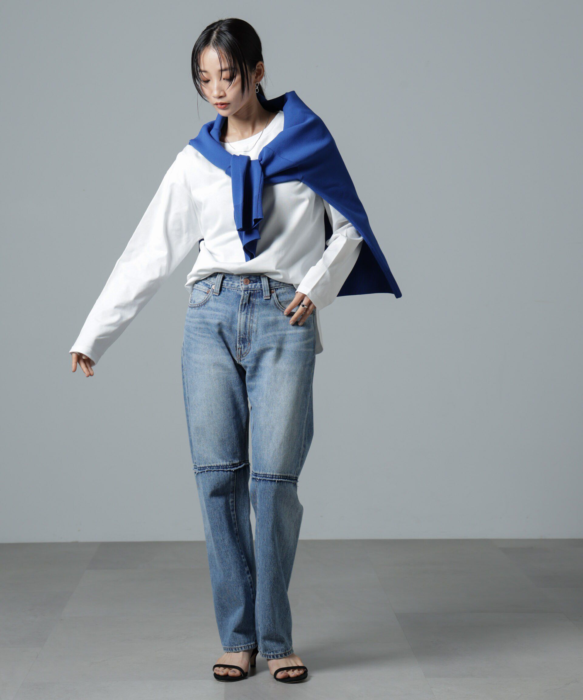 nano･universe「サイドスリットロングスリーブTシャツ」|Tシャツ・カットソー|