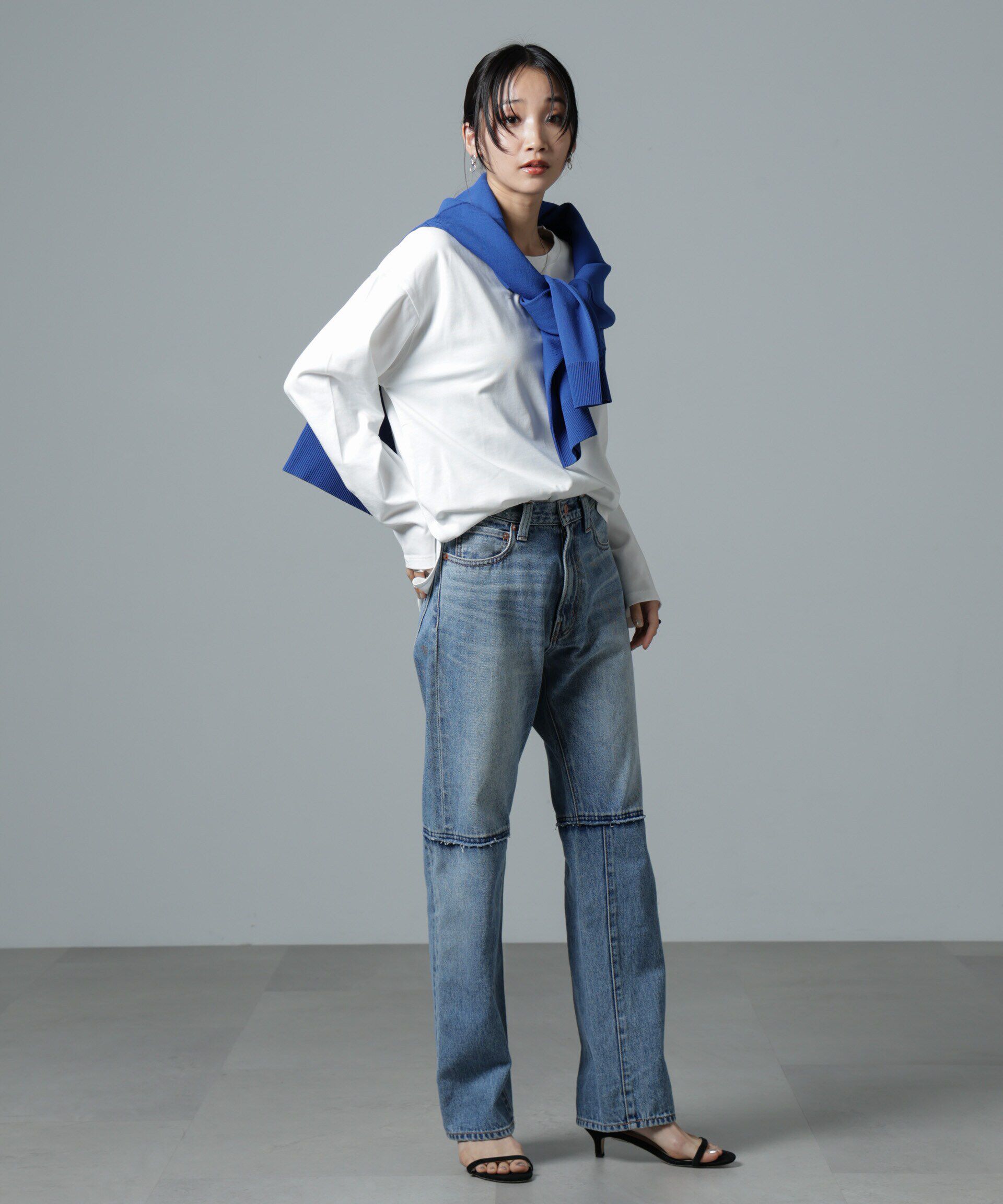 nano･universe「サイドスリットロングスリーブTシャツ」|Tシャツ・カットソー|